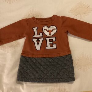 UT Longhorns 2T girls dress